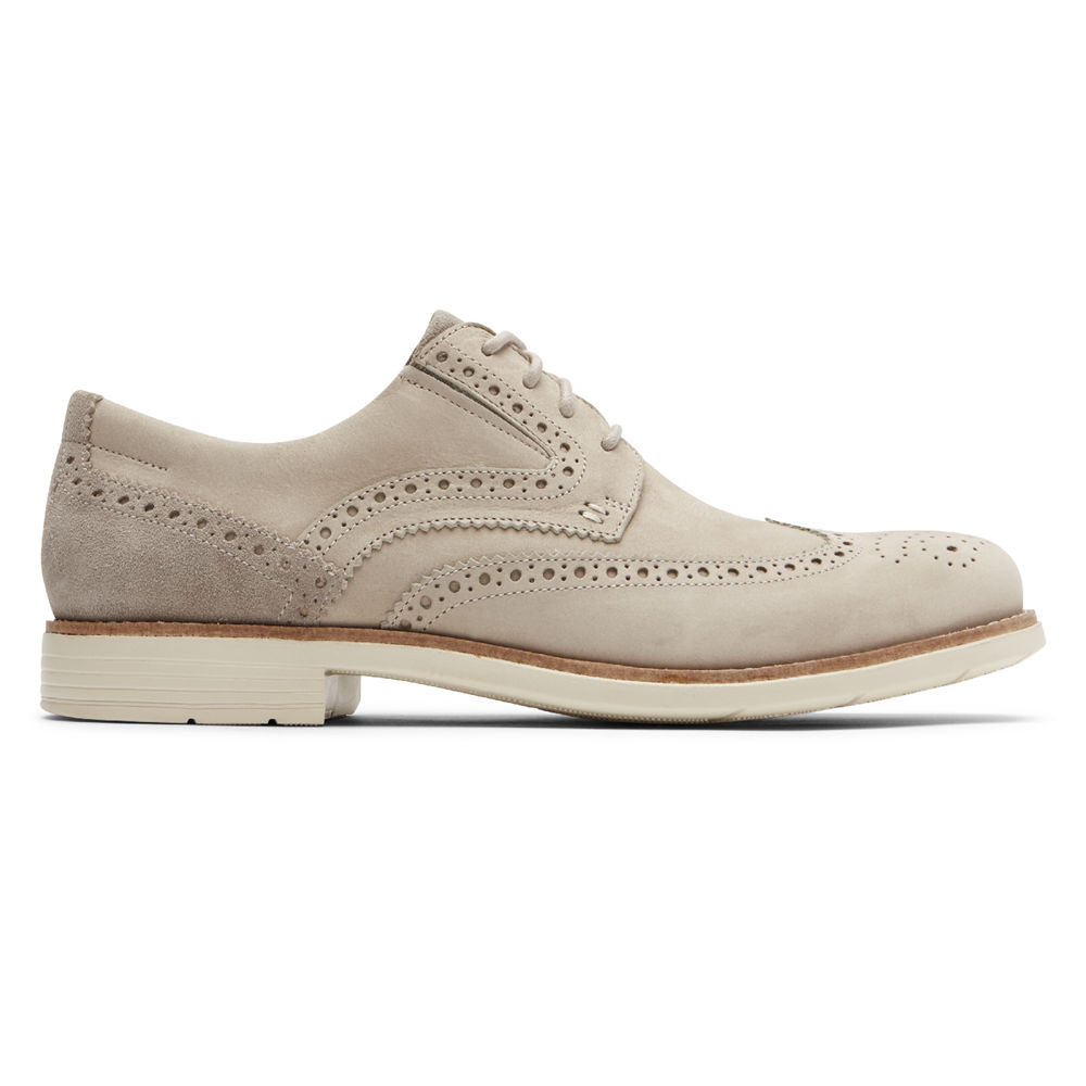 Rockport Mens Total Motion Classic Dress Wingtip - Sneakers Beige - MJN475628